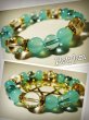 画像2: ★115◆DesignBracelet/アクアオーラ/シーブルーカルセドニー/５Ａ水晶 (2)