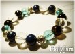 画像4: 119◆DesignBracelet/ラピスラズリ/天眼石/5A水晶/アイリスクオーツ/アクアオーラ (4)