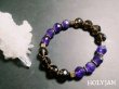 画像1: NativeHoney258　Amethyst Bracelet　アメジスト×スモーキークォーツ ブレスレット　2月、4月、12月誕生石 (1)