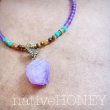 画像5: NativeHoney 186　Turquoise×Amethyst×Tigereye×Crystal=Necklace　愛とお守りと進みぬくネックレス (5)