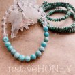 画像4: NativeHoney325　Turquoise×Crystal bracelet　ターコイズ×クリスタル　困難を乗り越える力、不要なものは浄化 (4)