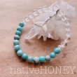 画像2: NativeHoney325　Turquoise×Crystal bracelet　ターコイズ×クリスタル　困難を乗り越える力、不要なものは浄化 (2)