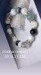 画像2: nativeHONEY【372】white×gray　DesignBracelet　天然石ブレスレット (2)