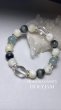 画像1: nativeHONEY【372】white×gray　DesignBracelet　天然石ブレスレット (1)